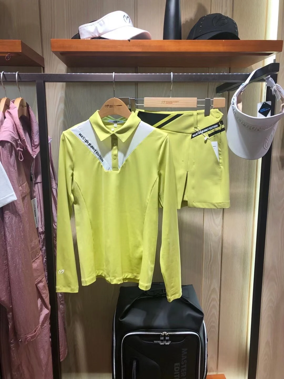 

Женская рубашка для гольфа с длинным рукавом, зимняя, осенняя, желтая