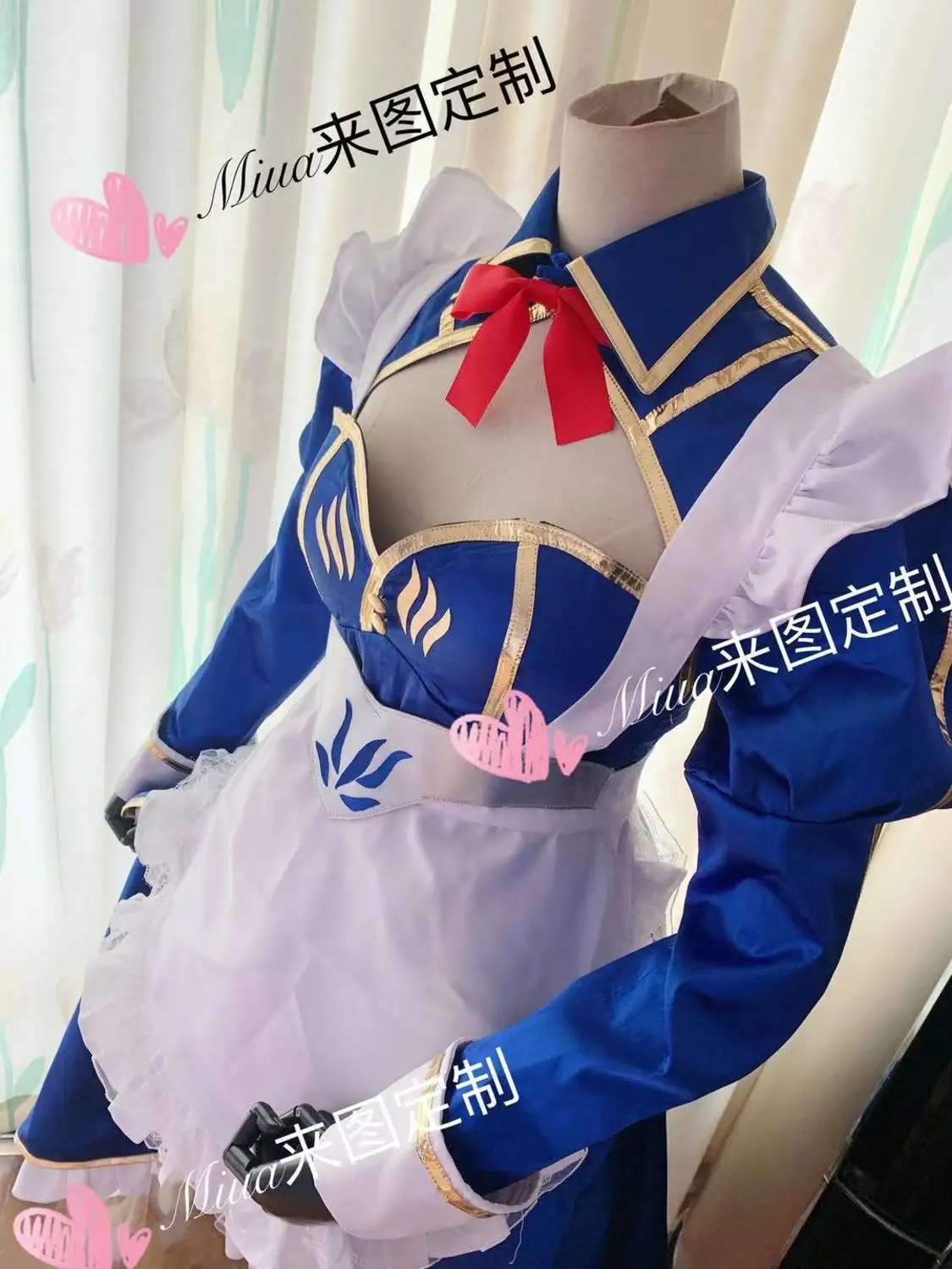 [По индивидуальному заказу] аниме Fate/Grand Order Altria Pendragon наряд горничной платье косплей костюм женщины Хэллоуин Карнавал