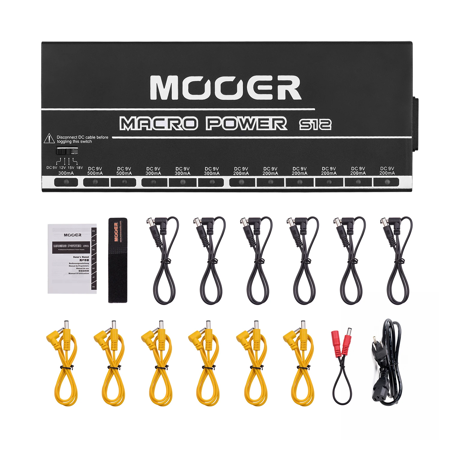 MOOER MACRO POWER S12 профессиональная электростанция с гитарным эффектом распределитель