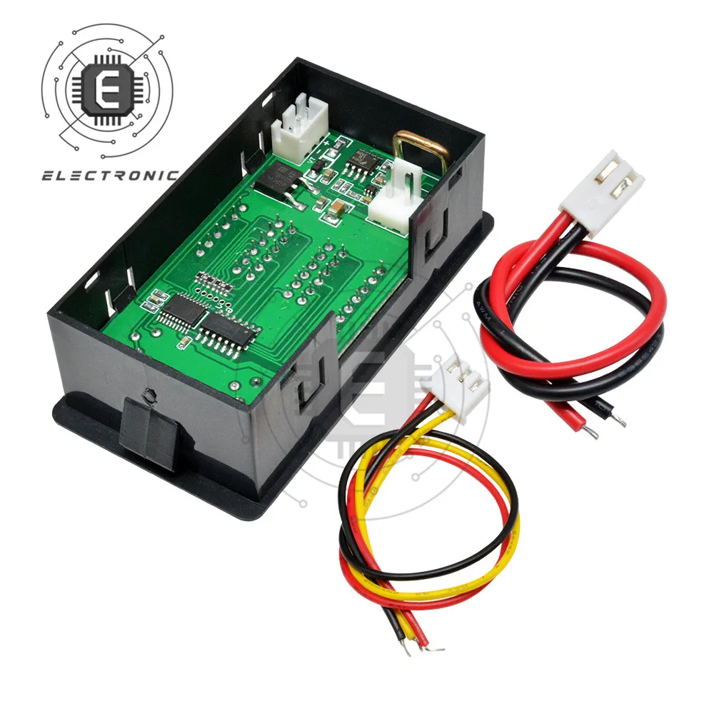 

4-Bit DC 0-100V 10A 1000W Digital Power Meter Voltmeter Ammeter Wattmeter Detector Volt AMP Panel Monitor Current Voltage Tester