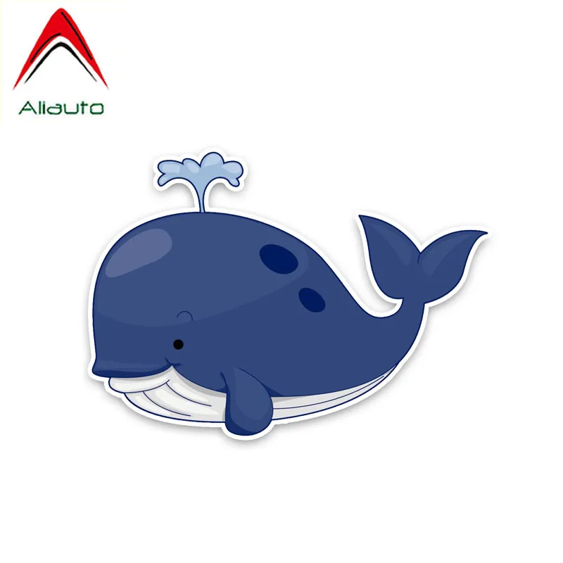 

Модные автомобильные наклейки Aliauto с изображением воды и синего Кита, стикеры из ПВХ, водонепроницаемые креативные Мультяшные декоративные...