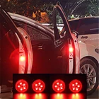 4 шт., магнитные беспроводные светодиодсветодиодный предупреждающие огни для открытия автомобильной двери