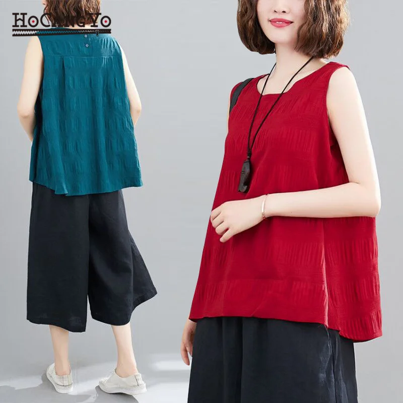 Женские летние футболки размера плюс с круглым вырезом без рукавов жилет топы