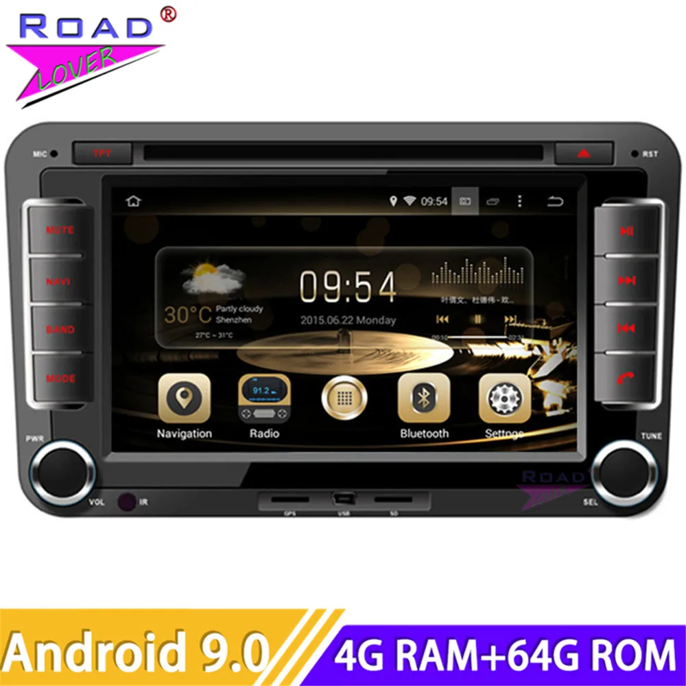 Roadlover Android 9 0 Автомобильный DVD плеер для VW Универсальный Passat Golf Lamando Touareg Jetta Lavida Santana