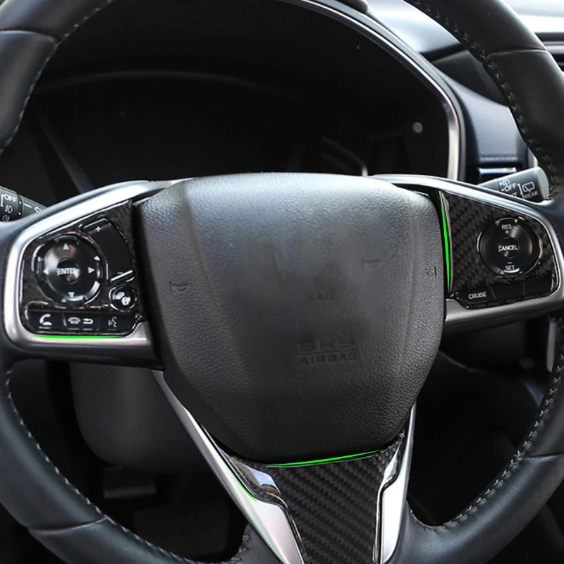 Автомобильная панель рулевого колеса из углеродного волокна наклейка отделка
