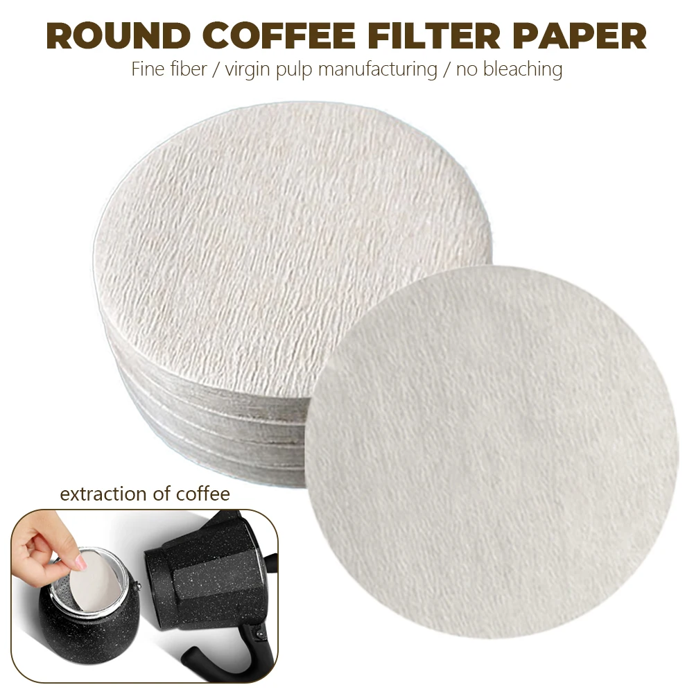 Papel de filtro de café redondo para cafetera Espresso V60, herramientas de...