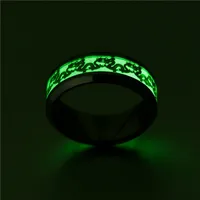 Светящееся мужское кольцо из нержавеющей стали #2