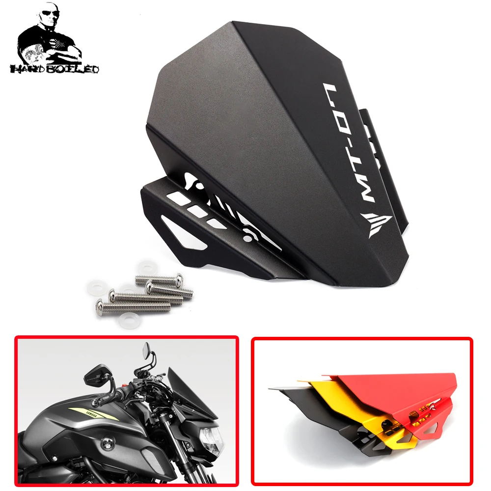 

MT-07 MT 07 CNC Aluminum Motorcycle Motorbike accessories Front Windshield Windscreen For Yamaha MT07 MT-07 MT FZ 07 2018-2021