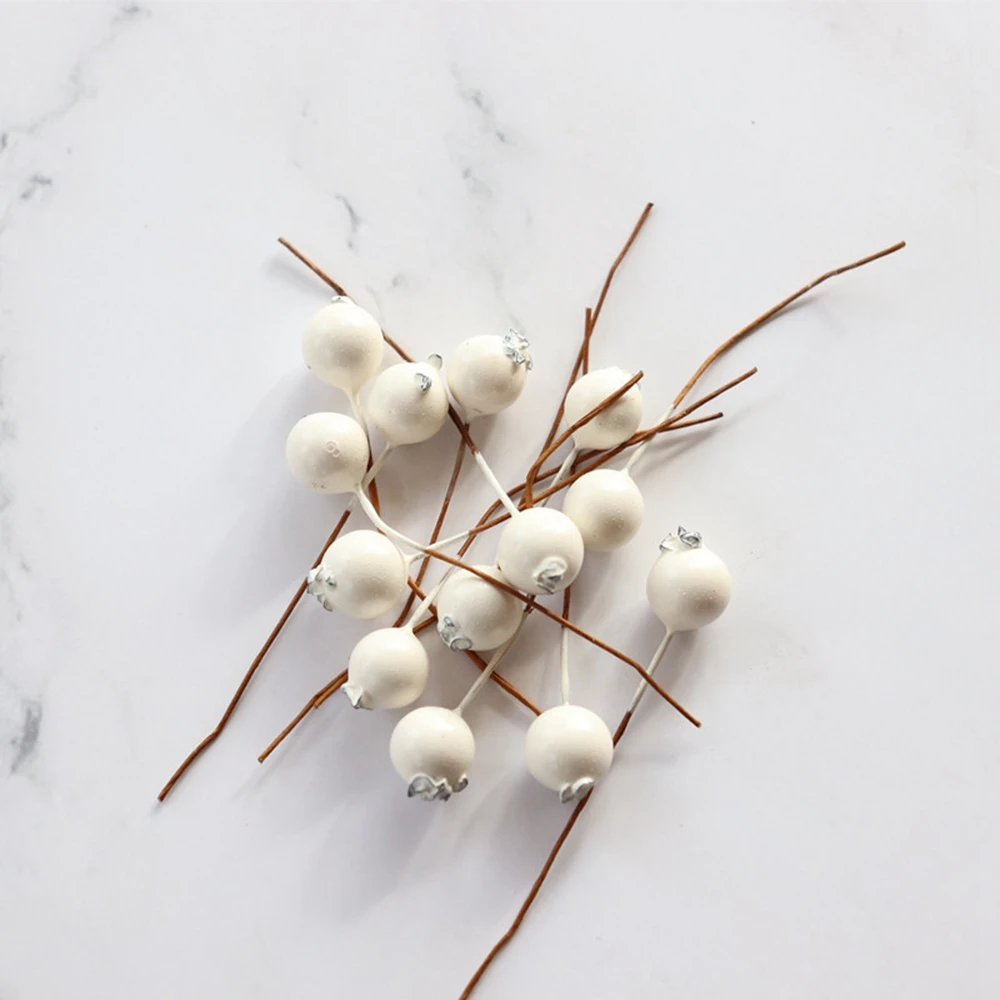 Искусственный цветок мини Рождественский букет красных ягод свадебное