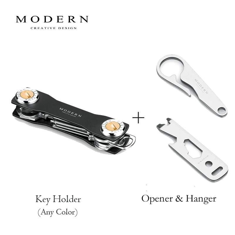 holder opener hanger Современный алюминиевый держатель для ключей для мужчин и женщин, органайзер для ключей, брелок для ключей, умный кошелек для ключей - Цвет: holder opener hanger