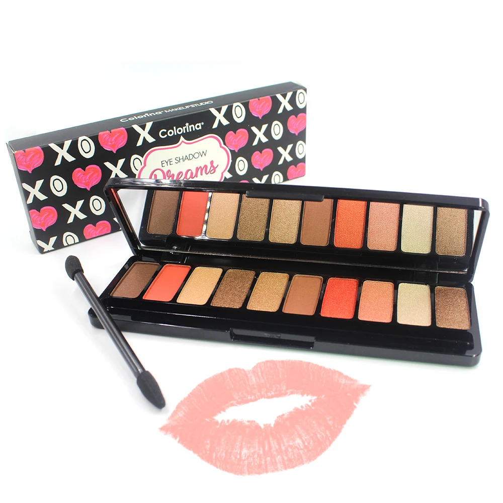 Тени для век Блеск 10 цветов Очаровательная палитра долговечный матовый порошок