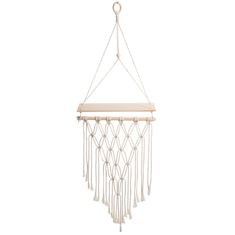 

Hanging Shelves for Wall Macrame Shelves Room Home Decor Macrame Wall Hanging Floating Shelf for Bedroom Living Room