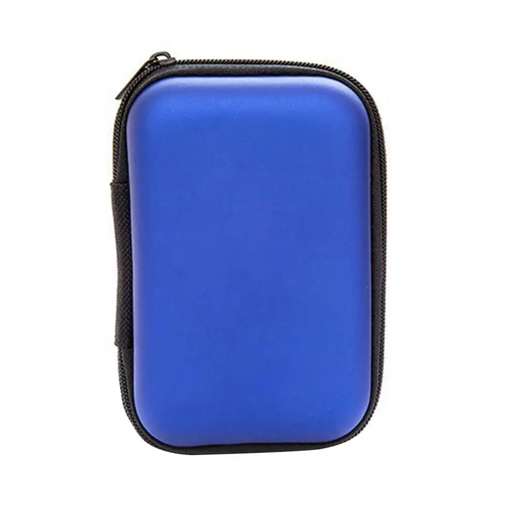 

Earphone Case Zipper Closure Portable EVA Space-saving Storage Pouch for Travel