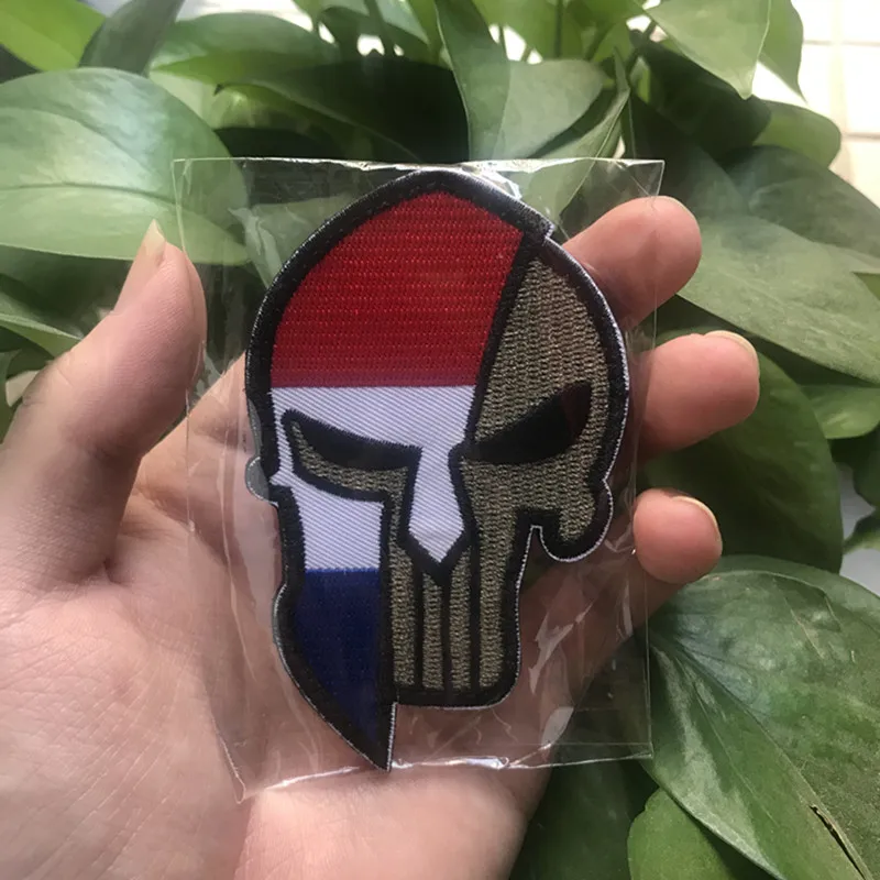 Голландский национальный флаг Molon Labe вышитые нашивки военный тактический