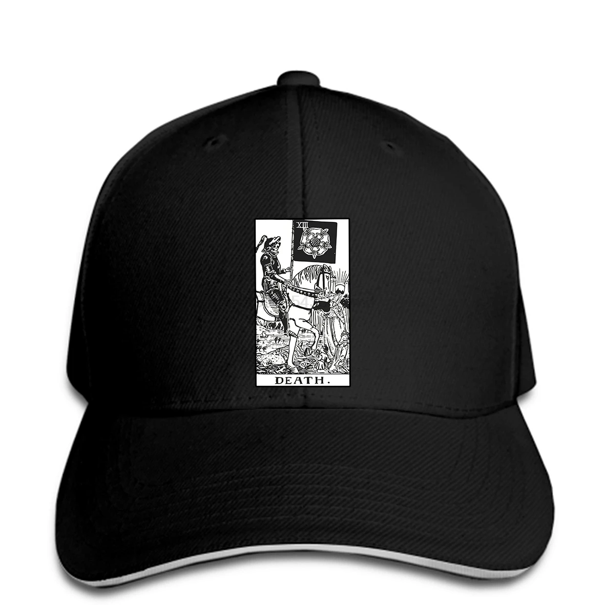 Бейсбольная кепка Death Tarot Card Horror Occult Movie t Snapback Кепка|Мужские бейсболки| |