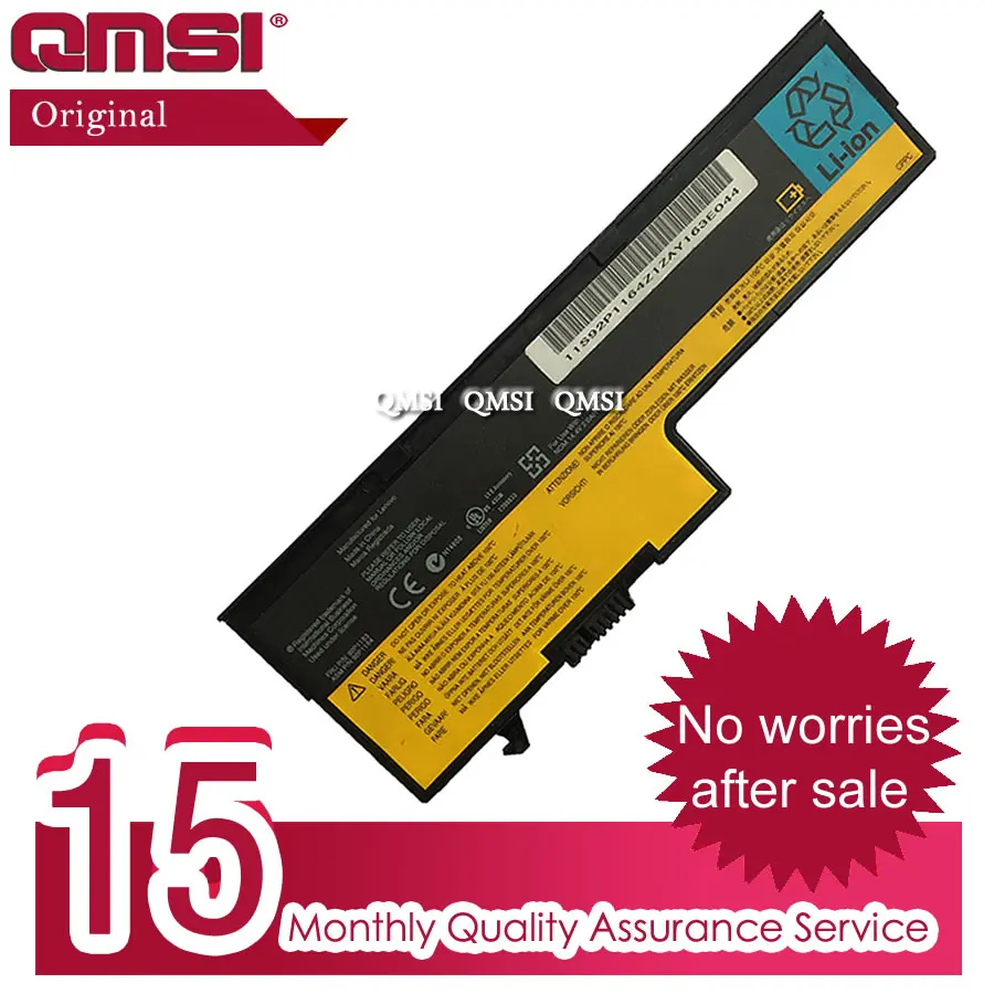 Оригинальный аккумулятор 92P1163 QMSI 14 4 В Ач подходит для ноутбука IBM X60S 40Y7001 X61S 92P1164