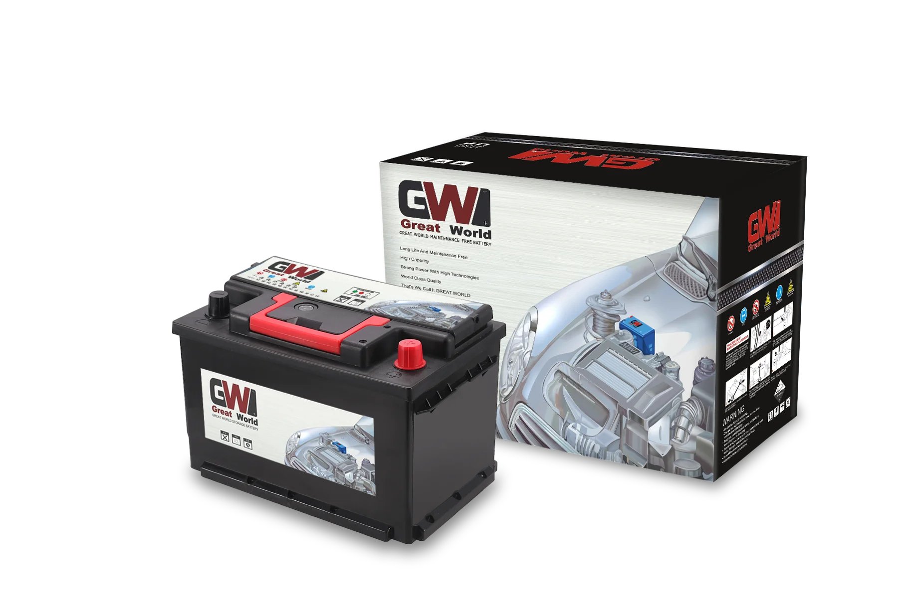 

12V Car Battery 55AH DIN55L MF automotive battery wholesale car battery 58043