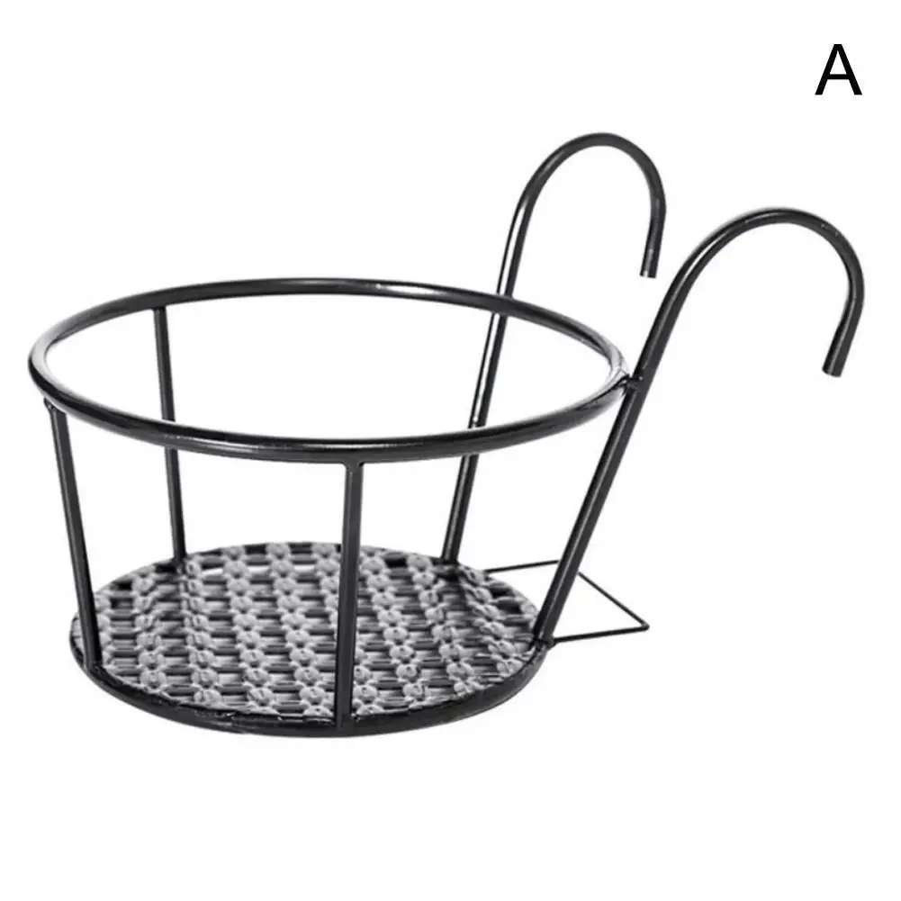 

Versatile Lightweight Metal Plant Stand Plant Shelf Hanging Rack Type Basin Window Shelf Stand Flower Home Balcony Hanging C0T3