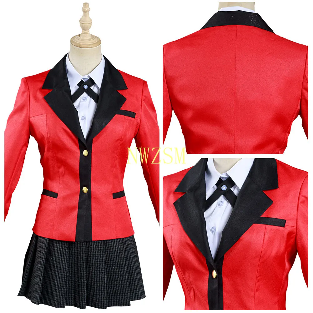 

Compulsive Gambler Yomoduki Runa cosplay costume Shirt Skirt Outfits Halloween Carnival Suit Kakegurui anime cosplay
