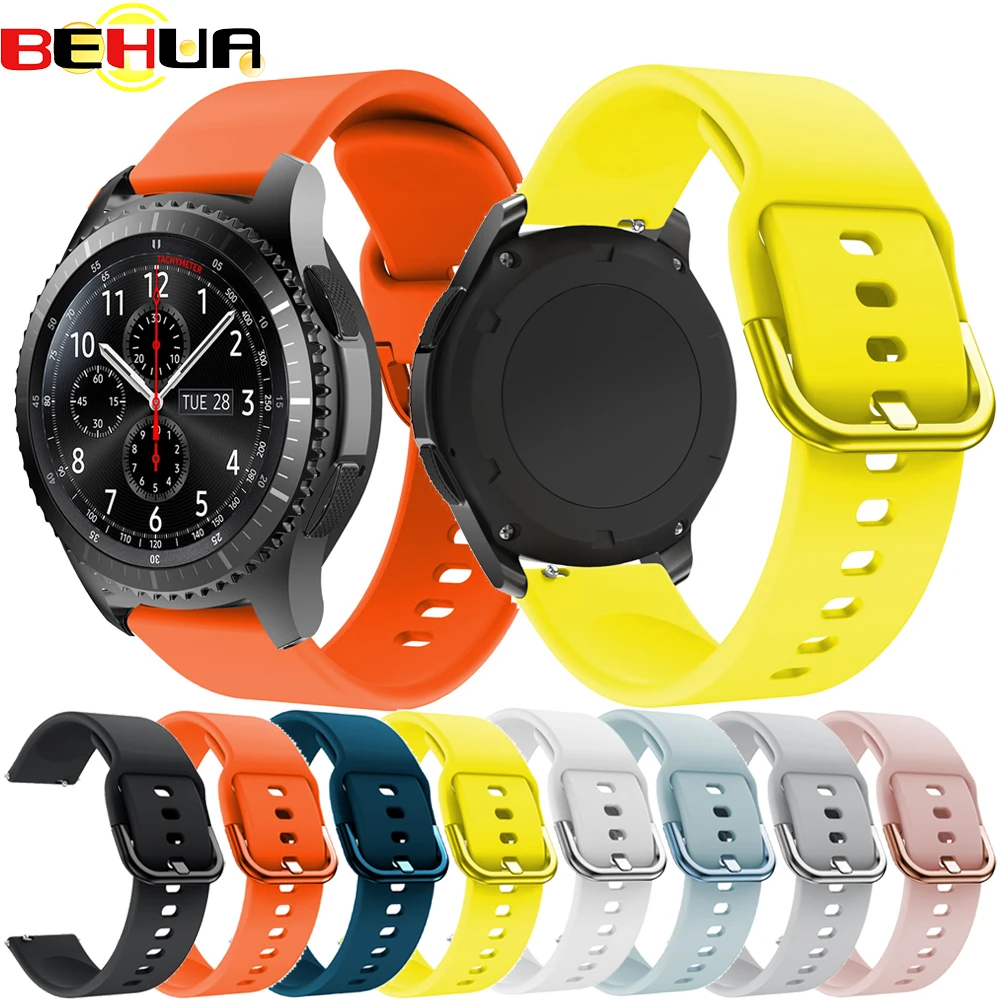 20 мм 22 мм ремешок для часов для samsung gear S3 S2 Frontier Classic Galaxy watch 46 мм 42 мм активный 2 браслета wo мужской ремешок
