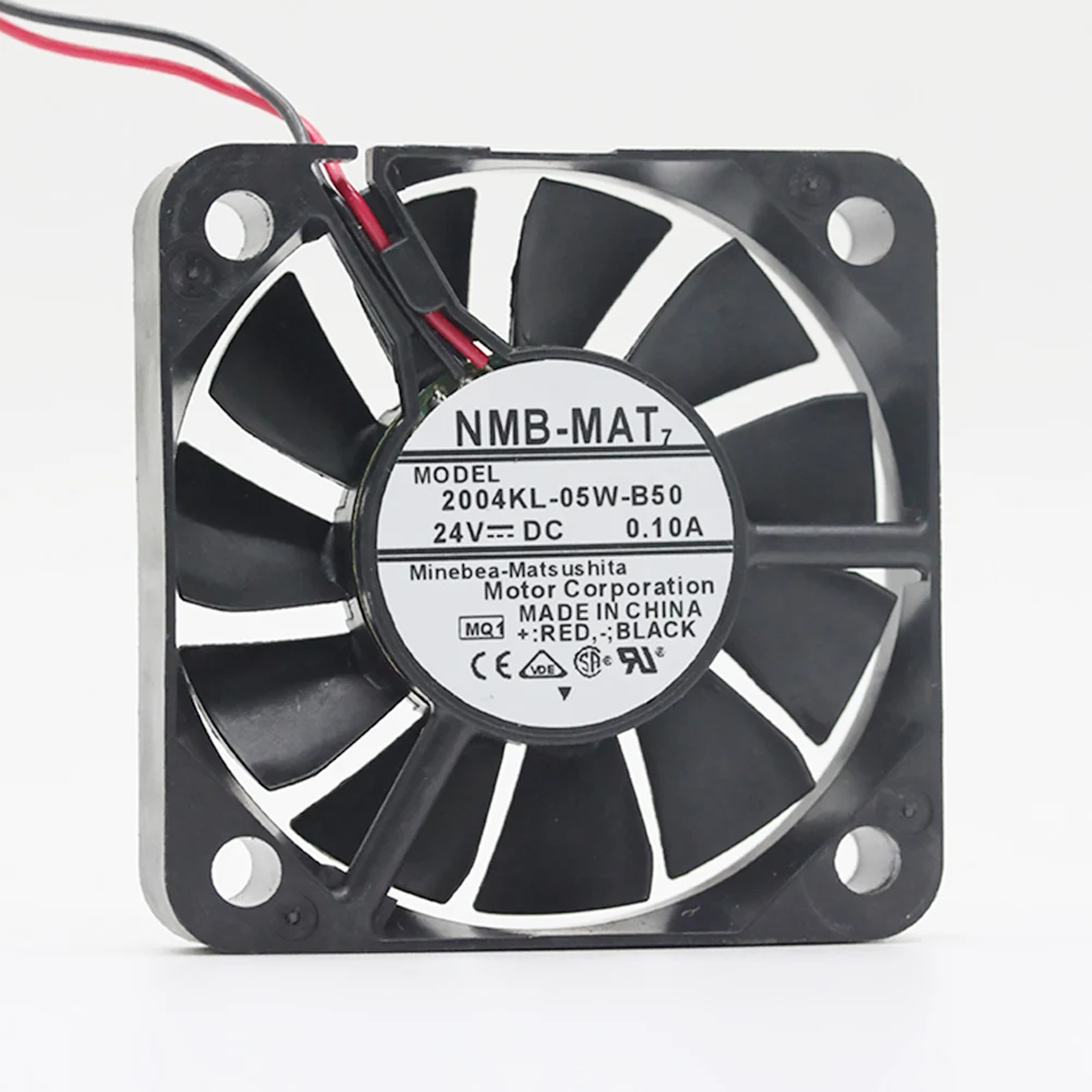 

2004KL-05W-B50 24V 0.10A 5010 5cm frequency converter double ball fan 50X50X10mm cooler cooling fan