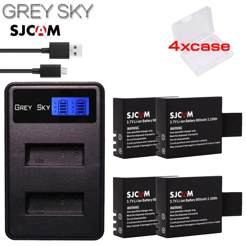 Батарейки SJCAM sj4000 eken H9 GIT LB101 с зарядным устройством|Цифровые аккумуляторы| |
