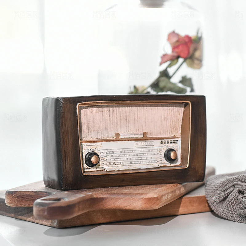 Европейский стиль смола Радио Модель ретро ностальгические украшения винтажный
