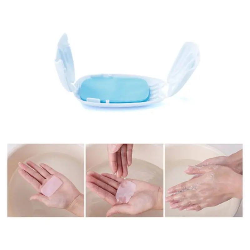 50 шт./компл. портативный одноразовый Мини Открытый Отдых путешествия мыло бумага