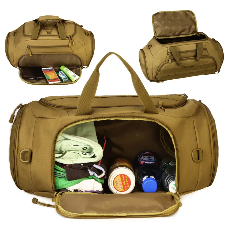 35L Gym Bag Backpack Rucksack Tactical Military Molle Army Bags Waterproof Sports Camping 14'' Laptop Camera Men Mochila XA335WA | Спорт