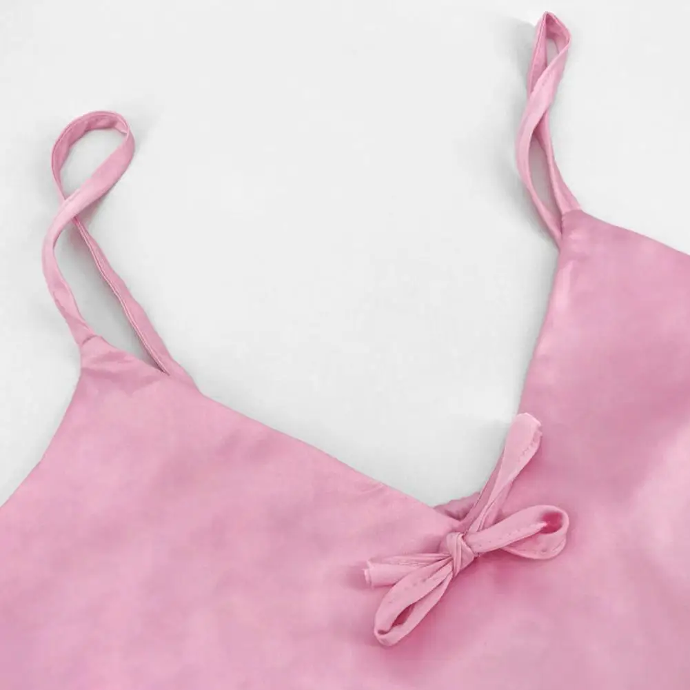 

Women Summer Sexy Lace Sleepwear V Neck Vest Waist Drawstring Shorts Pajamas Set