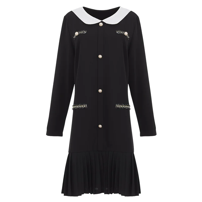 

Dresses Dress 2021 Spring Clothing New Style Lady Western Style Large Size Cover Meat Slimming Elegant by Age Fat Base Dress