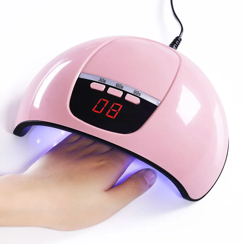 45w Pink USB Cable От BORN PRETTY-светодиодная УФ-лампа для ногтей для сушки всех видов Гель-лак для ногтей 72/48/36/30/24/6W для ногтей Сушилка для ногтей Маникюр нейл-арта - Цвет: 45w Pink USB Cable