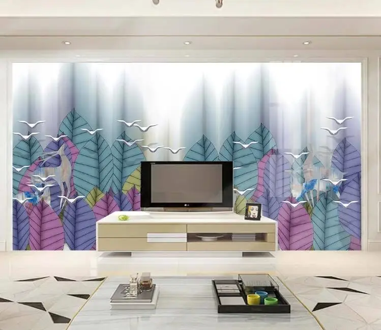 

Custom 3D artistic conception landscape forest elk Wallpapers Large Mural Living Room Sofa Background 3D Photo Wallpaper Roll