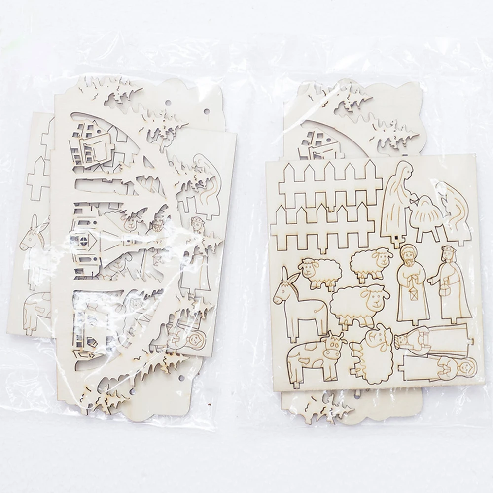 Деревянные поделки настольная Сращивание украшения Новогодние с возможностью