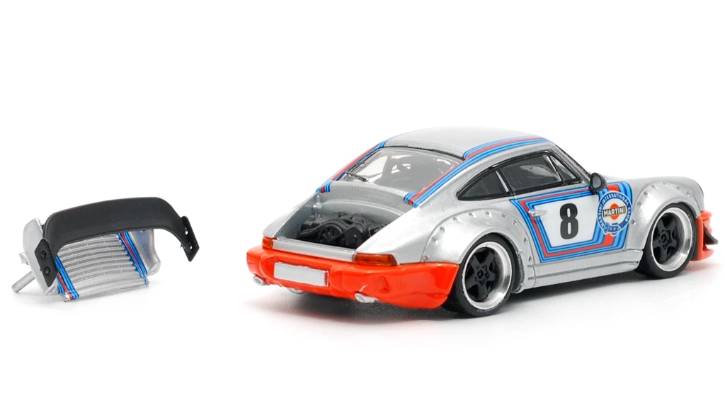 Модель автомобиля 1/64 CM модель Pors RWB 964 MARTINI серебряный литой автомобиль гоночный