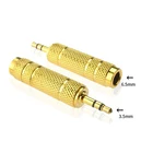 Аудиоадаптер с 3,5 мм на 6,5 мм штекер 6,5 на гнездо 3,5 адаптер для усилителя наушников динамика рекордера