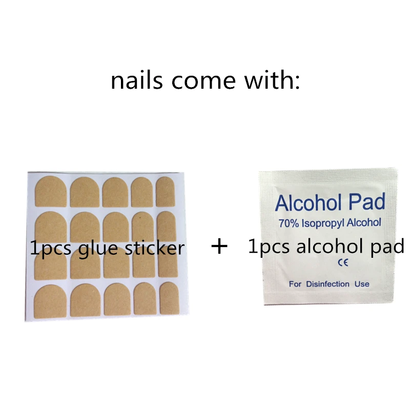 24 шт. блестящие короткие стилет накладные ногти ярко желтый французские