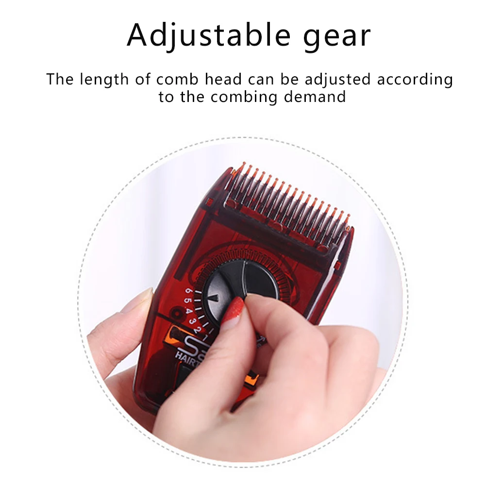 

Cordless Portable Adjustable Comb Salon Multifunctional Mini Hairdressing Tool Haircut Home For Split Ends Manual Hair Trimmer