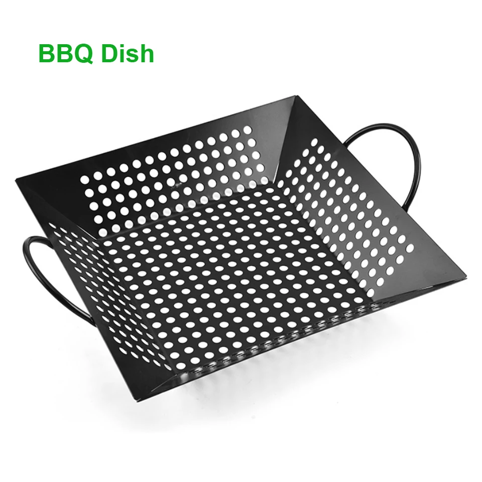 Тарелка для барбекю антипригарная Квадратная тарелка с защитой от протечек