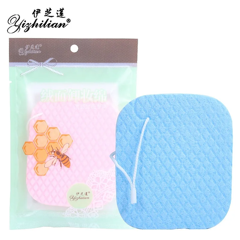 

Новый стиль со шнурком, замшевая салфетка для лица, спонж для чистки лица, Чистящая губка из поливинилхлорида, только 6130