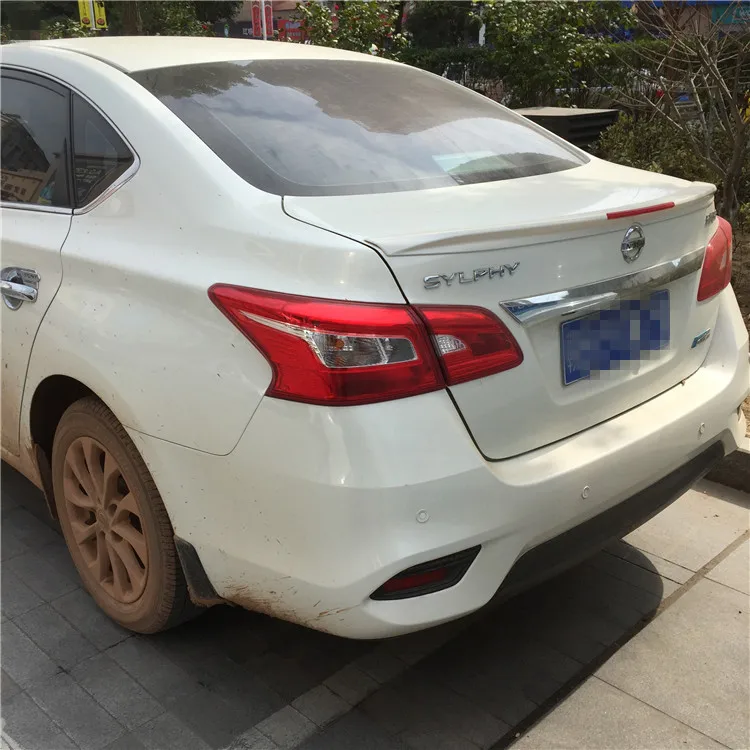 Для 2012 2013 2014 2015 2016 Nissan Sentra SYLPHY Спойлер ABS Материал заднее крыло автомобиля праймер