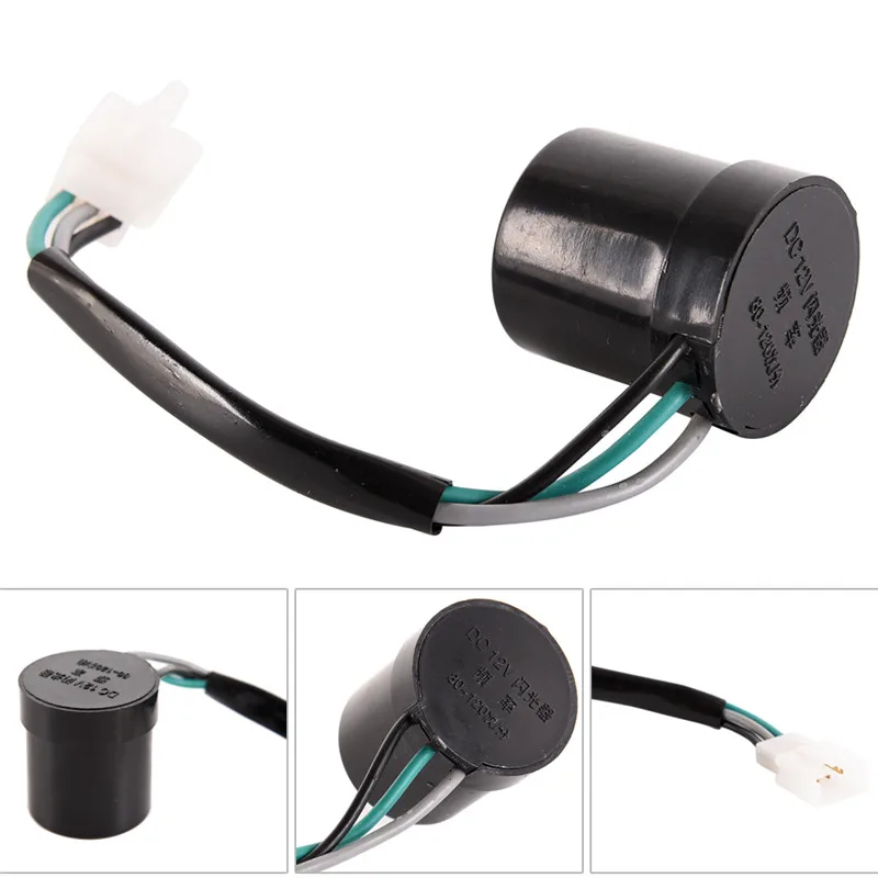 

1 pc Blinker Turn Signal Flasher/Relay Round 12V 3Wire Scooter 50cc 125cc 150cc 250cc Accessories