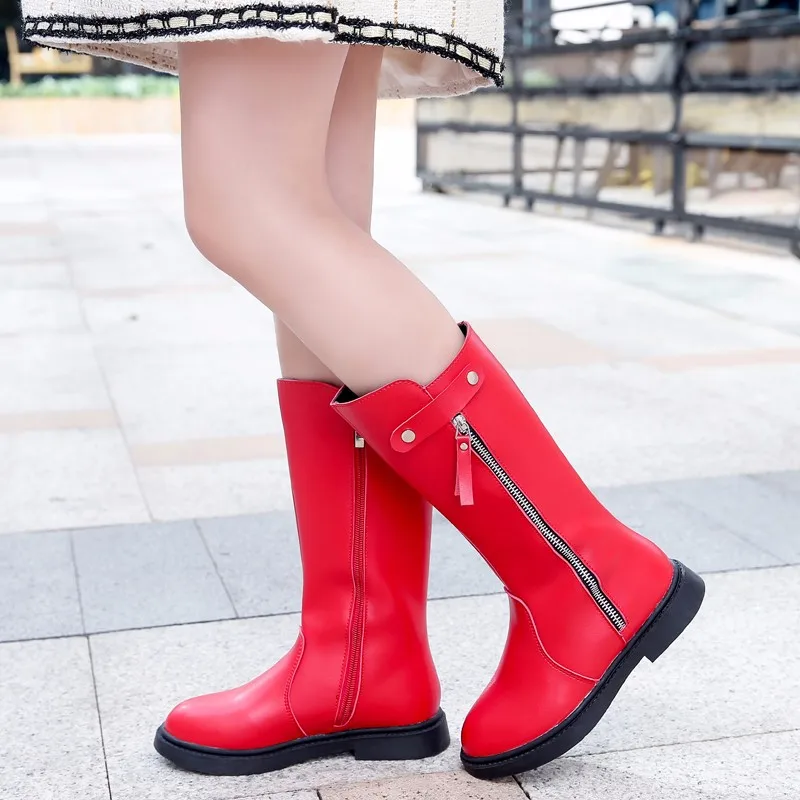 Обувь для детей коллекция 2019 года модные зимние ботинки девушки детская Осенняя