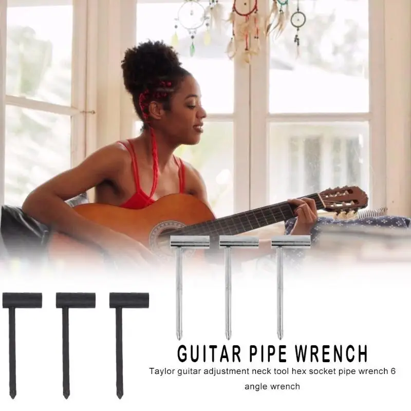 3 stücke gitarre rohrzange hexagon buchse 78635mm hex eisen elektrische gitarre truss rod schlüssel für gitarre reparatur free globa