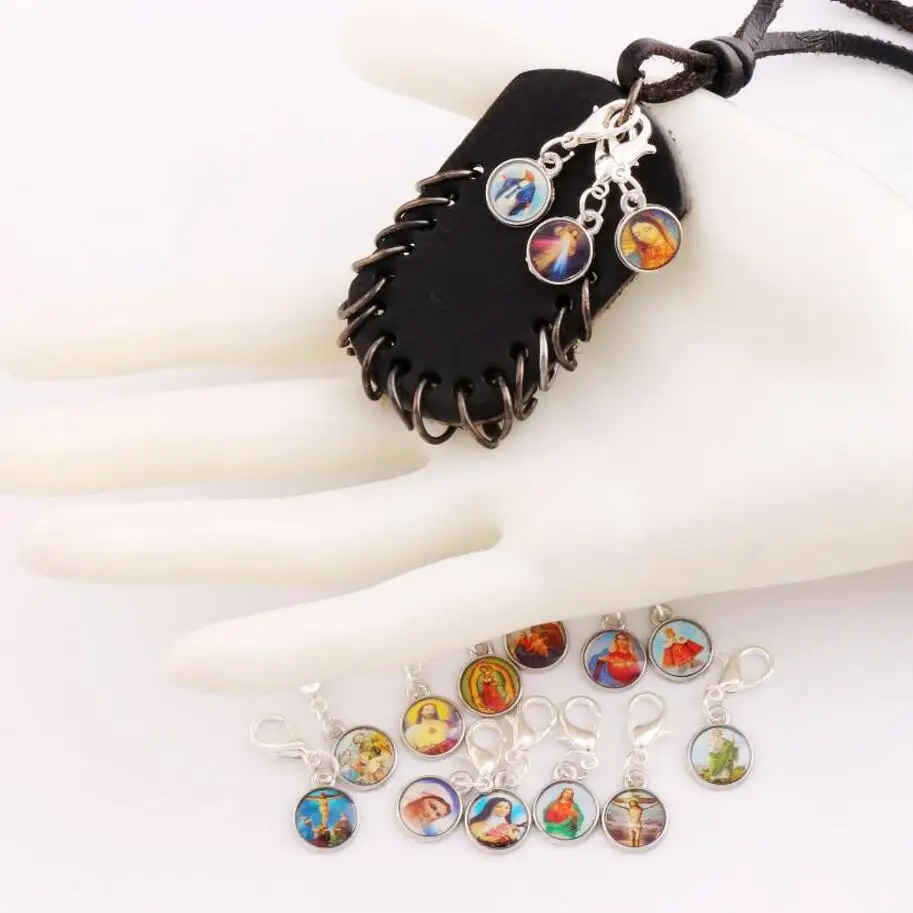 24 шт. медали на тибетскую серебряную католическую религиозную церковь |