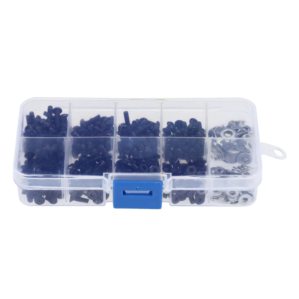 

180pcs M3 M4 Screw Box Set Repair Tool Kit For 1/10 HSP RC Car Part