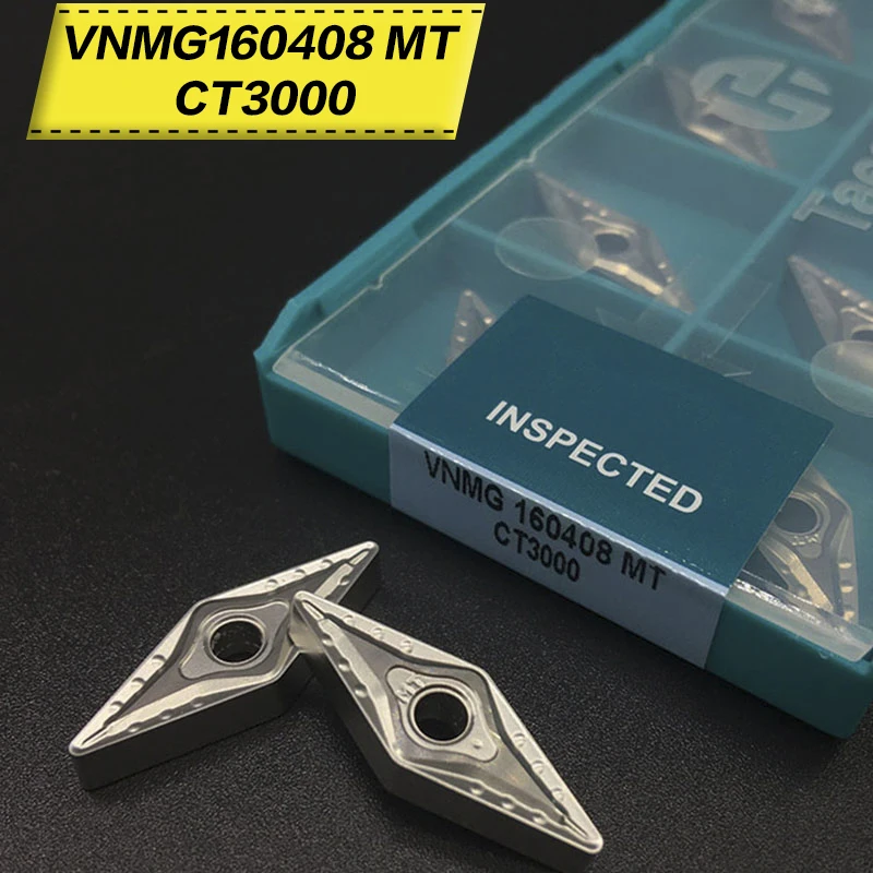 10 шт. VNMG160408 MT CT3000 внешние токарные инструменты Cermet класса карбида вставки
