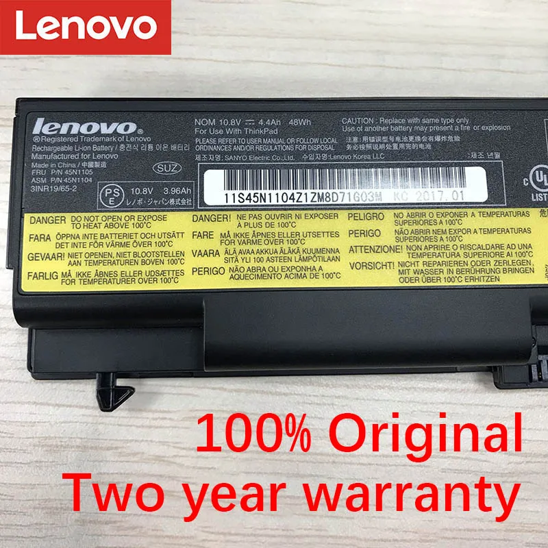 Lenovo ноутбук Батарея для lenovo Thinkpad T530 T530i W530 T430i T430 45N1000 45N1001 45N1004 45N1005 70++ 10,8 V 48Wh