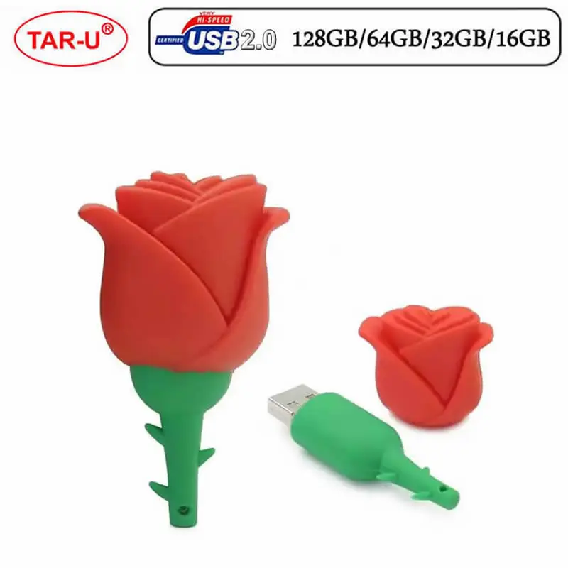 Флеш накопитель в форме розы 64 ГБ 16 32 50 шт./лот|usb flash drive 4gb|flash driveusb |
