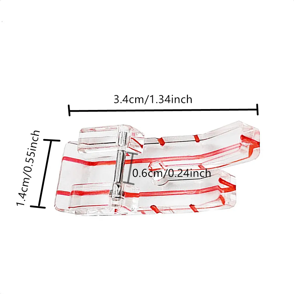 Домашняя швейная машина прижимная лапка 602 прозрачная 1/4 &quotдля шитья для Brother Singer